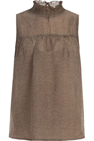 Dreimaster Blouse Dames wol wit