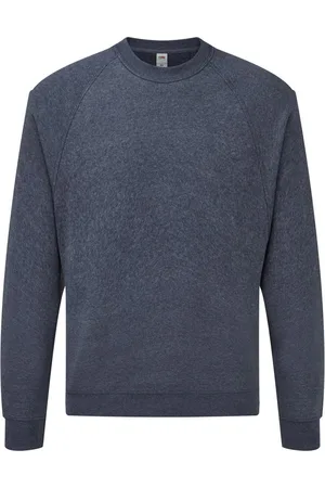 Fruit Of The Loom Heren Raglan Mouwen Belcoro® Sweatshirt (Heather Marine)