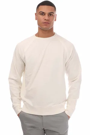 C.P. Company Heren Light Fleece Logo Crewneck Sweatshirt in