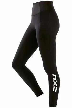 2XU New Heights Compression Dames Zwarte Halfhoge Panty