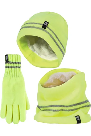 Heat Holders Heren Hi Vis Hoed, Nekwarmers & Handschoenen Set