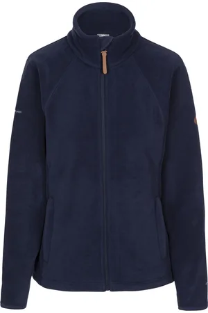 Trespass Dames/dames Trouper fleecejack met lederen afwerking (Marine)
