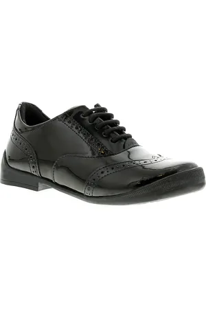 Kickers Bridie brogue leren meisjes kinderschoenen