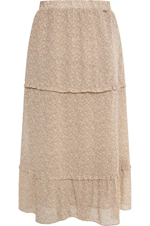 Dreimaster Maxi rok Dames /bruin