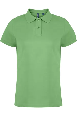 Asquith Dames/dames Poloshirt met korte mouwen en effen mouwen (Kalk)