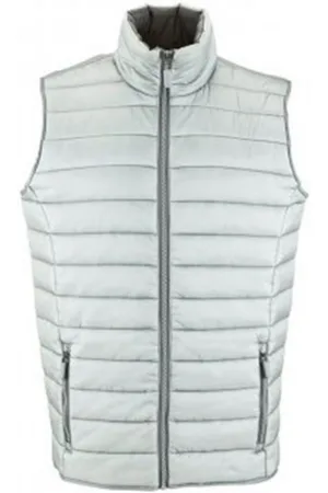 Sols Vrouwen/dames Golfkussen Gewatteerde Waterafstotende Bodywarmer/Gilet (Metaalgrijs)