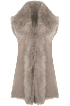 Infinity Lange damesbodywarmer van Toscana-schapenvacht-Sorocaba