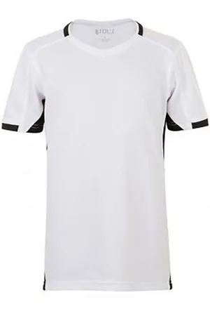 Sols Kinderen/Kinderen Classico Contrast Korte Mouwen Voetbal T-Shirt ( /zwart)