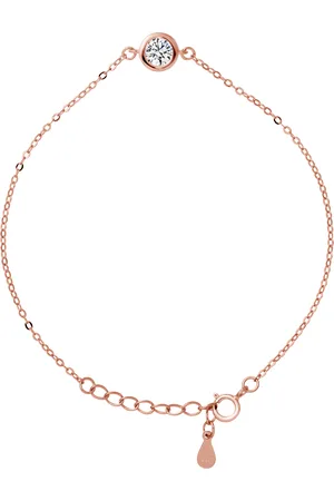 LOVA Solitaire Armband Serti Clos Verstelbaar Zilver 925 Vergulde - Leven in