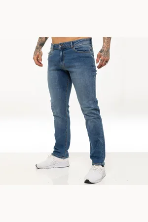 Enzo Kruze Stretchjeans met rechte pijpen voor heren