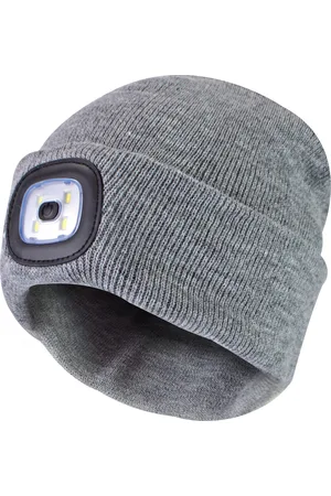Sock Snob Led-muts voor dames | Dames gebreide oplaadbare muts | Wintermuts met hoofdlamp