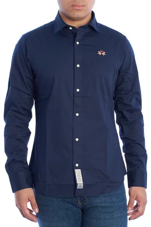 La Martina YMC002-PP483 Slim Fit Overhemd met lange mouwen voor heren