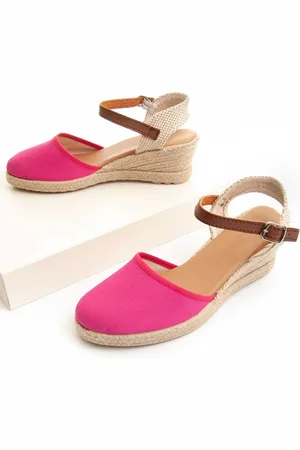Montevita Wedge Sparto Monsparto in Fuxia