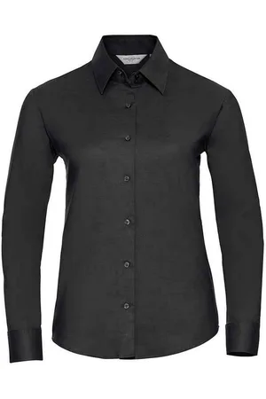 Russell Athletic Russell Dames/Dames Oxford Easy-Care overhemd met lange mouwen