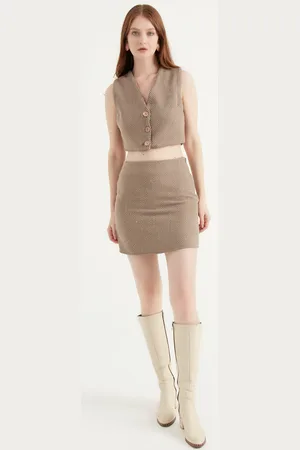 HERITA Kort vest met knopen