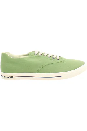 Seavees Hermosa Surfwash Heren Groene Plimsolls