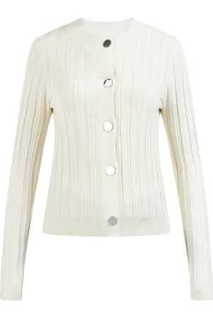 Dreimaster Vest met knopen Dames lichtbeige