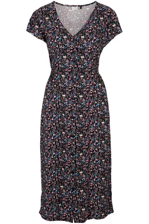 Trespass Dames/Dames Nia Floral Casual Dress (Damson)