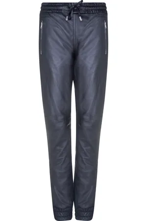 Infinity Leren nappabroek voor dames, joggingbroek