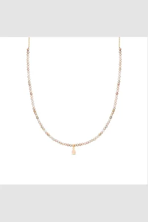 Luxenter Luxeketting, athat gemaakt van metaallegering en champagne zirkonia 18K vergulde afwerking