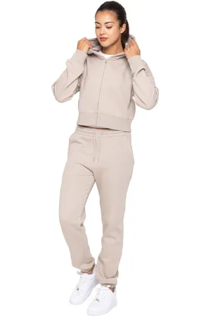 Enzo | Dames cropped trainingspak met rits en capuchon