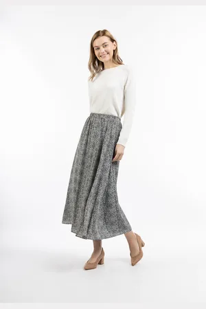 Dreimaster Maxi rok Dames zwart wit