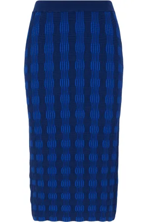 HUGO BOSS Damesrok Farkle in Blauw