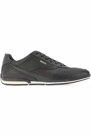 HUGO BOSS Heren Saturn Low Trainers in Donkerblauw