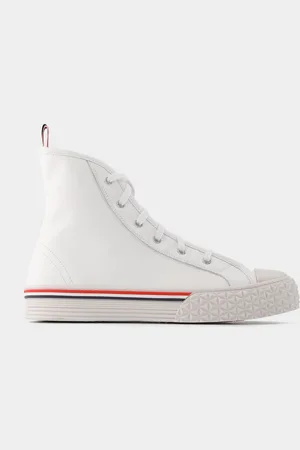 Thom Browne Collegiate High Top Leren Sneakers