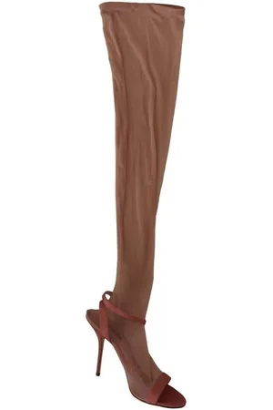 Dolce & Gabbana Tulle Stretch Sandalen Met Enkelbandje