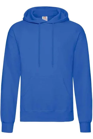 Fruit Of The Loom Volwassenen Unisex klassiek sweatshirt met capuchon (Koningsblauw)