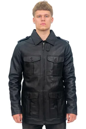 Infinity Heren leren parka safarijas-Mesa Verde