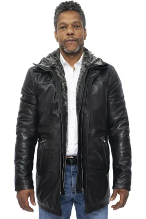Infinity Heren lederen trenchcoat-Aleppo