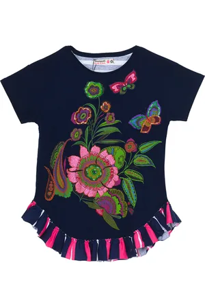 Desigual Mimi Rep t-shirt met korte mouwen en ronde hals 19SGTKXK meisje