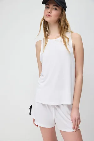 No Matter What Apparel Modale Kruisrug Lange Tank Top