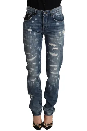 Dolce & Gabbana Distressed Denim Skinny Jeans