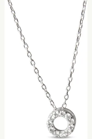 Luxenter Luxeketting, 925 sterling zilveren dagijzer en glanzend gerhodineerde zirkonia