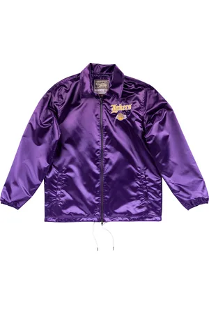 Mitchell & Ness Los Angeles Lakers NBA Old English Faded Satin Jacket