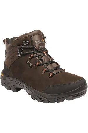 Regatta Grote buitenshuis Heren Burrell Leren Wandelschoenen (Fawn Brown)