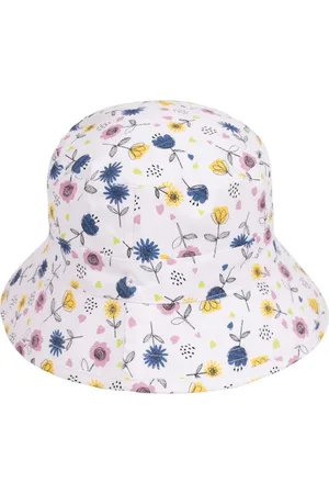 Trespass Kinder/Kinder Zebdee Bloemen Emmer Hoed ( /Blauw/Geel)