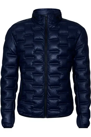 Infinity Puffer-gewatteerd leren bomberjack voor heren - Recife
