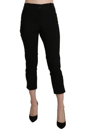 Bencivenga Skinny cropped geklede broek met hoge taille