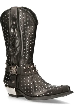 New Rock Lederen cowboylaarzen met studs - M-7928-S1
