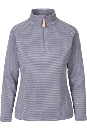 Trespass Dames/dames Olga Leder Fleece Top (Denim Blue Marl)