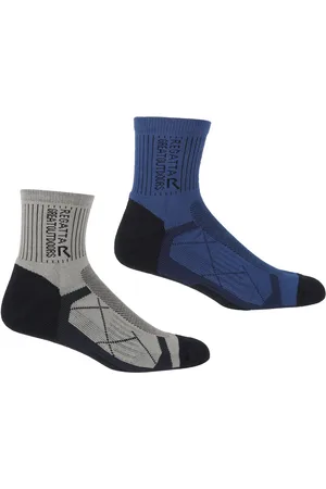 Regatta Heren Actieve Outdoor Sokken (Set van 2) (Marine / Donker Staal)