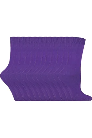 Sock Snob 12 paar kleurrijke effen katoenrijke damessokken