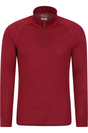 Mountain Warehouse Heren Talus Zip Neck Thermo Top met lange mouwen