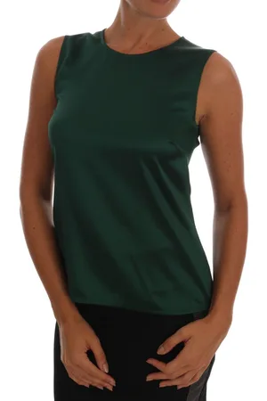 Dolce & Gabbana Prachtige Zijden Mouwloze Tanktop