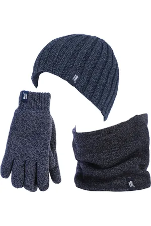 Heat Holders Herenhoed, nekwarmer handschoenen set - Marine