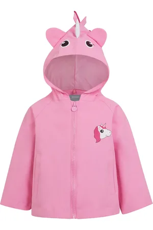 Regatta Luna de Eenhoorn Waterdichte Jas voor Kinderen/Kinderen (Zoet Roze)